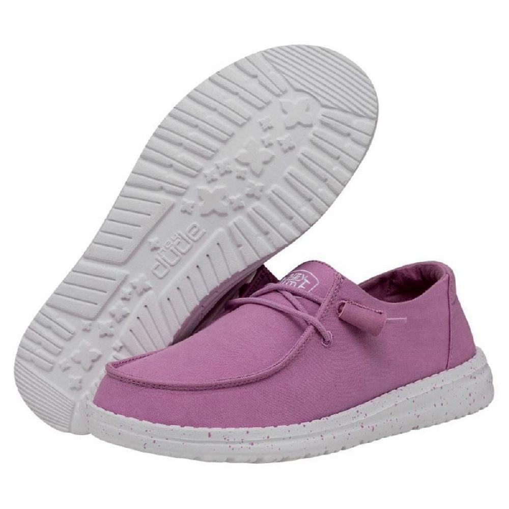 Hey Dude Violet Wendy Slub Canvas Womens Casual Shoes 40063-508