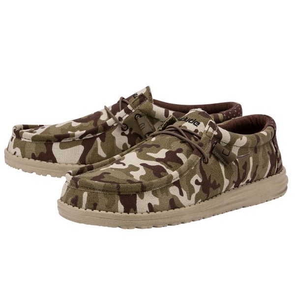 Hey Dude Wally Camo Flag Mens Casual Shoes 110067037
