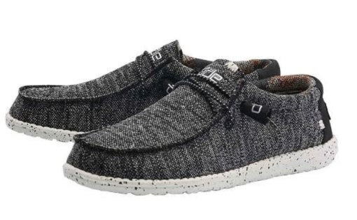 Hey Dude Wally Men's Black White Sox Classic Slip-On Shoe 110354912