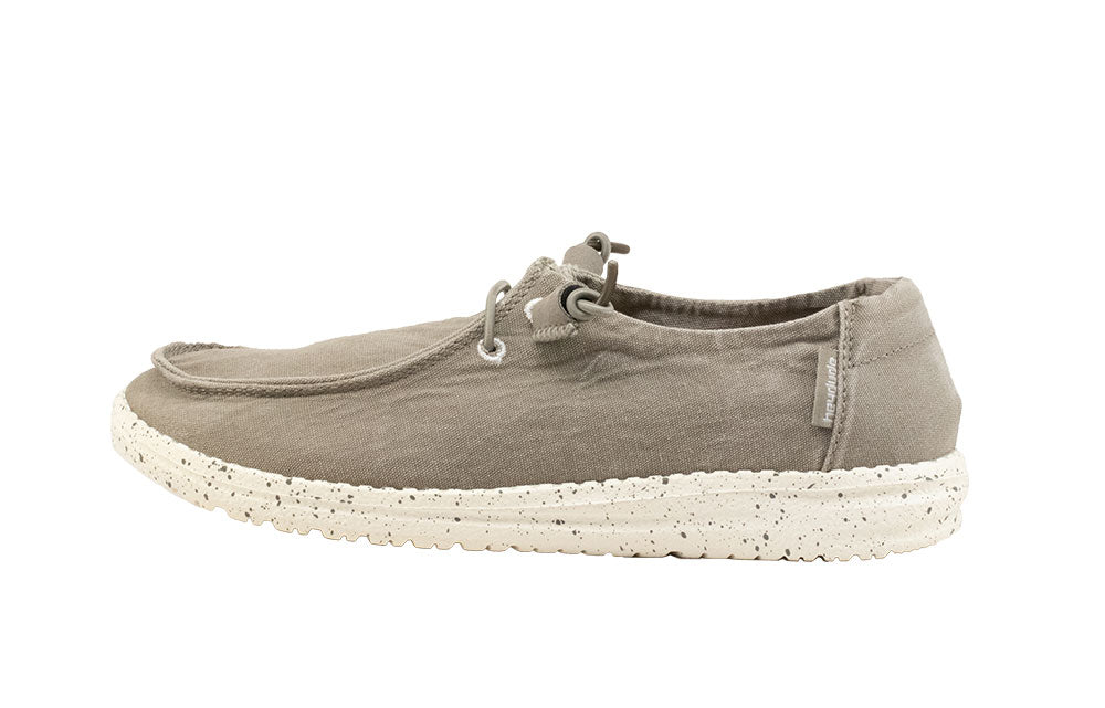 Hey Dude Wendy Grey Canvas Casual Shoes 121413000