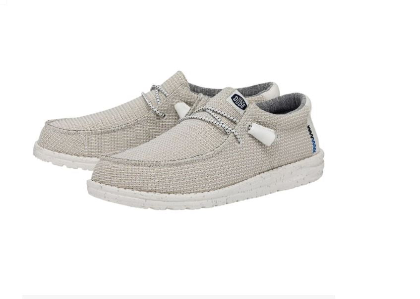 Hey Dude White Wally Sport Mesh Men's Casual Shoes 40403-100