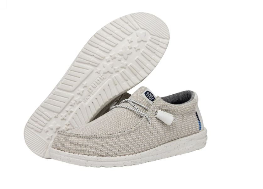 Hey Dude White Wally Sport Mesh Men's Casual Shoes 40403-100