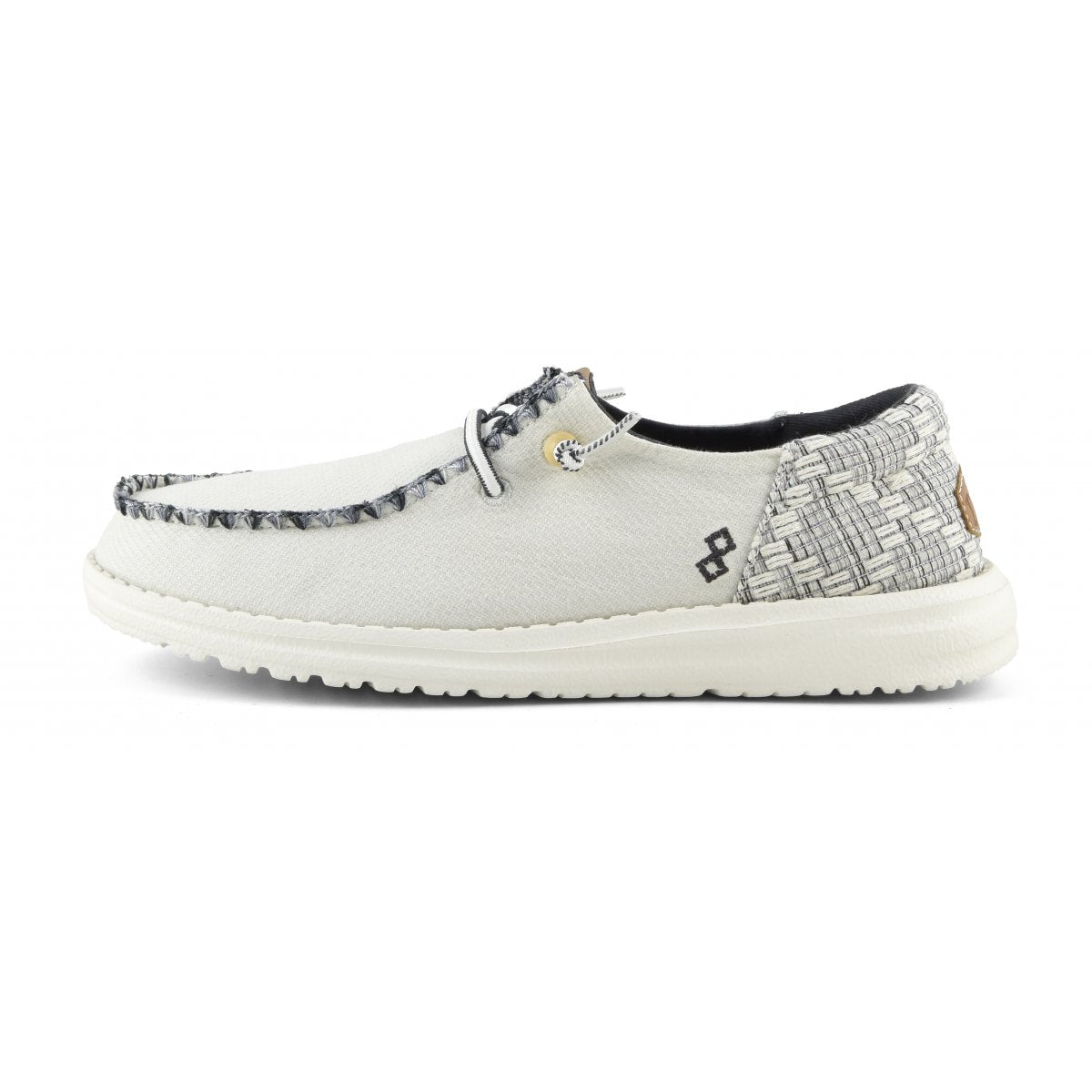 Hey Dude White Wendy Funk Jacquard Women's Casual Shoes 40736-100