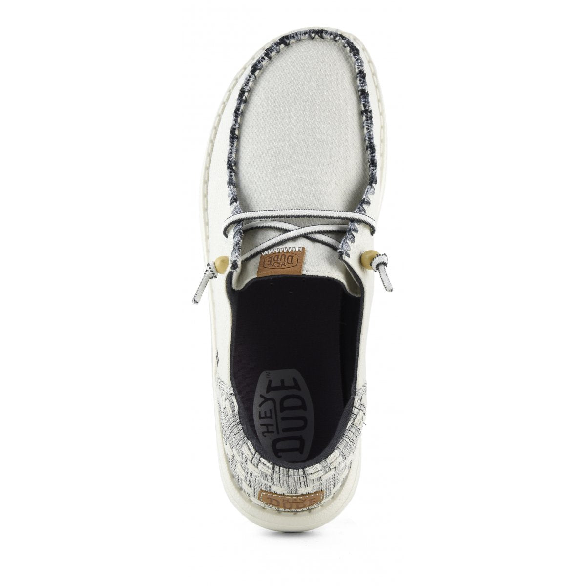 Hey Dude White Wendy Funk Jacquard Women's Casual Shoes 40736-100