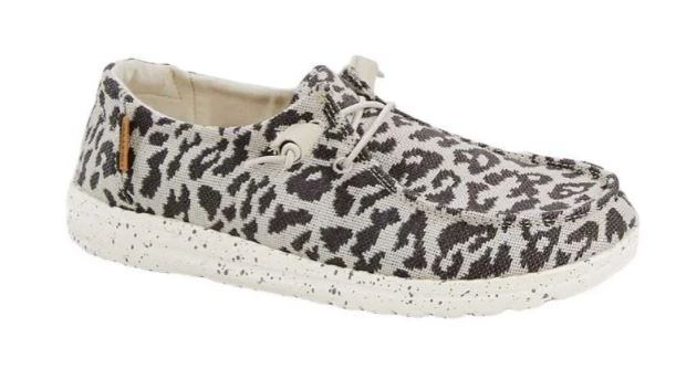 Hey Dude Women's Wendy Woven Cheetah Slip-On Comfort Shoe 121413091