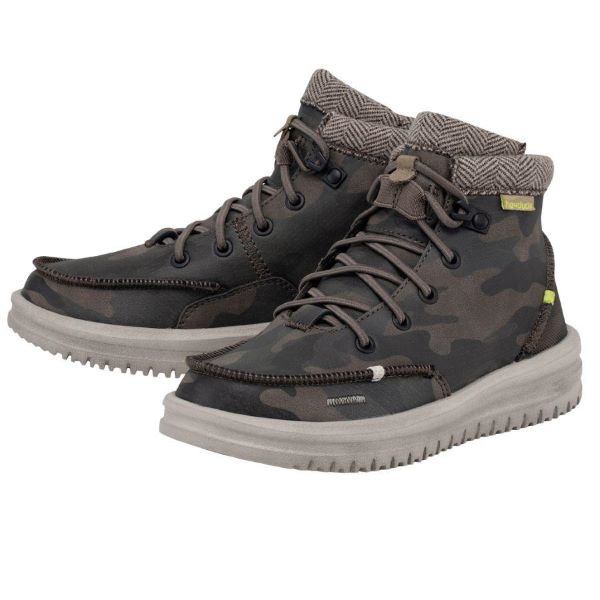 Hey Dude Woodland Camo Bradley Youth Shoes 130318339
