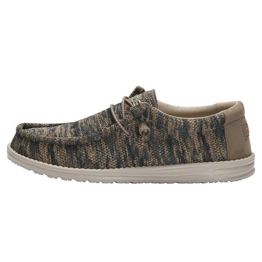 Hey Dude Woodland Camo Wally Sox Multi Mens Casual Shoes 110358339