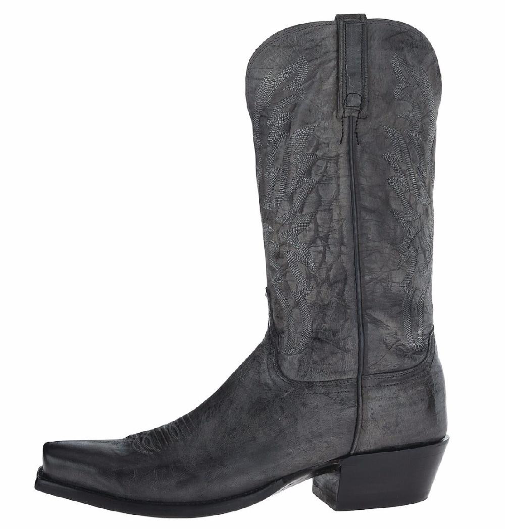 HL1513.73 Stonewash Anthracite Goat Men's Lucchese Western Boots