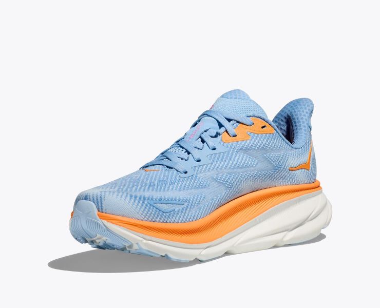 Hoka Airy Blue/Ice Water Clifton 9 Women's Running Shoes 1127896-ABIW