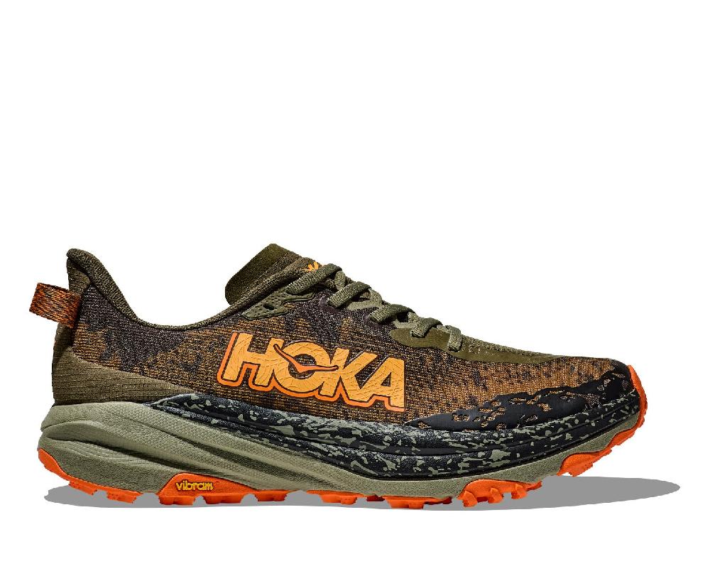 Hoka Antique Olive/Squash Speedgoat 6 Men's Trail Running Shoes 1147791-AQL