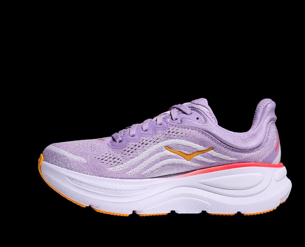 Hoka Aster Flower/Starlight Glow Bondi 9 Women's Xtra Wide Width Running Shoes 1162016-AGH