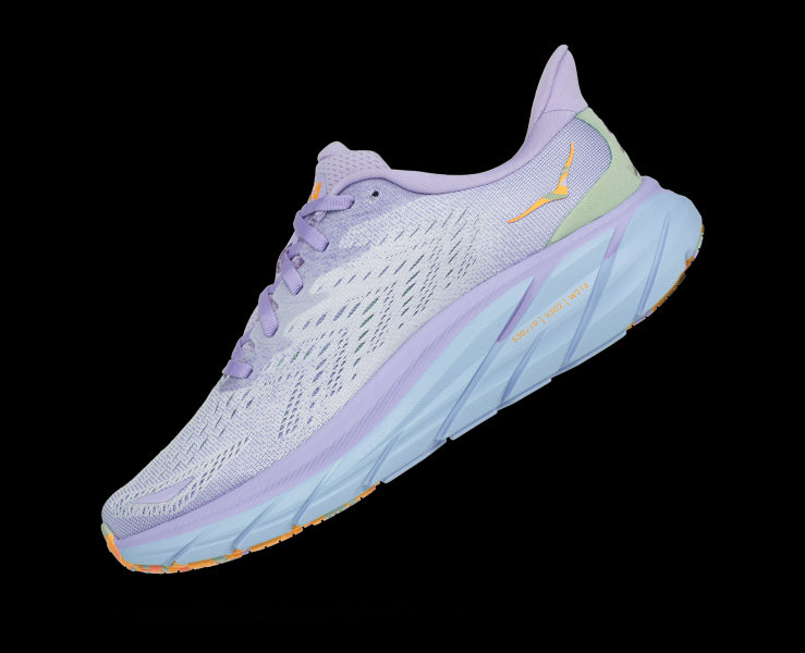 Hoka Baby Lavender/Smoke Green Clifton 8 Women's Running Shoes 1119394-BLSG