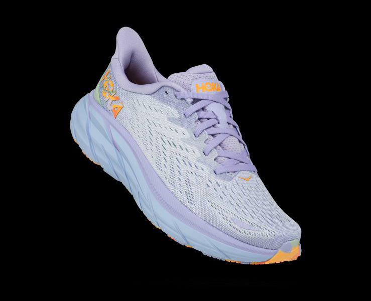 Hoka Baby Lavender/Smoke Green Clifton 8 Women's Running Shoes 1119394-BLSG