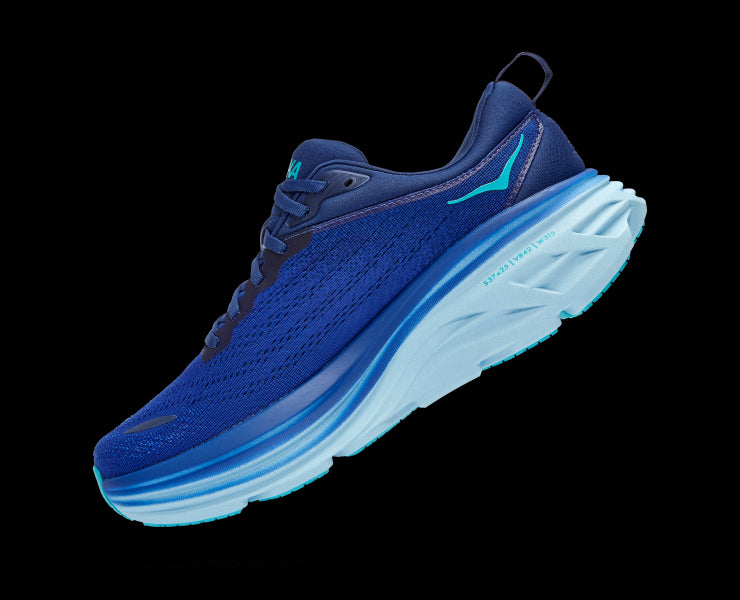 Hoka Bellwether Blue/Bluing Bondi 8 Mens Running Shoes 1123202-BBBG