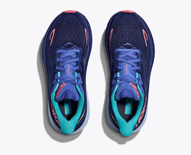 Hoka Bellwether Blue/Ceramic Clifton 9 Women's Running Shoes 1127896-BBCRM