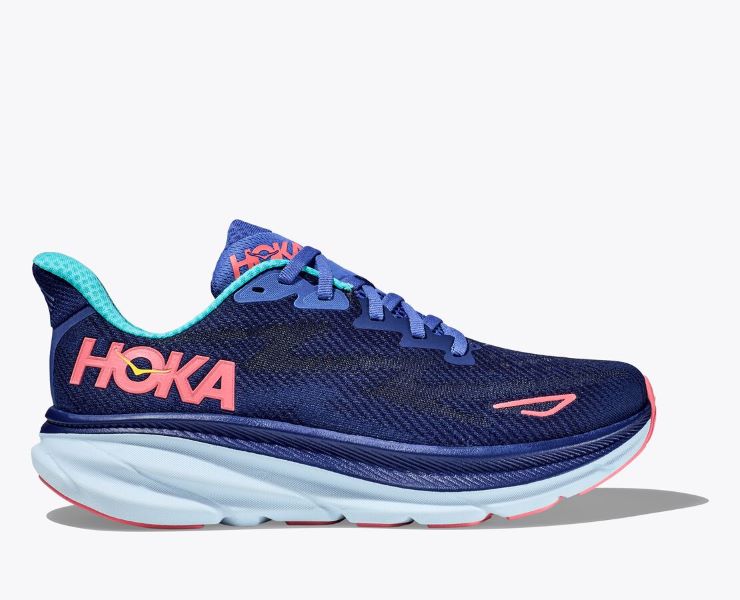 Hoka Bellwether Blue/Ceramic Clifton 9 Women's Running Shoes 1127896-BBCRM