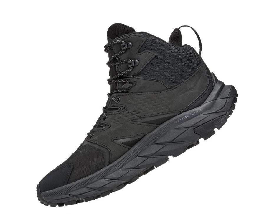 Hoka Black Anacapa Mid Gore-Tex Hiking Shoes 1122018-BBLC
