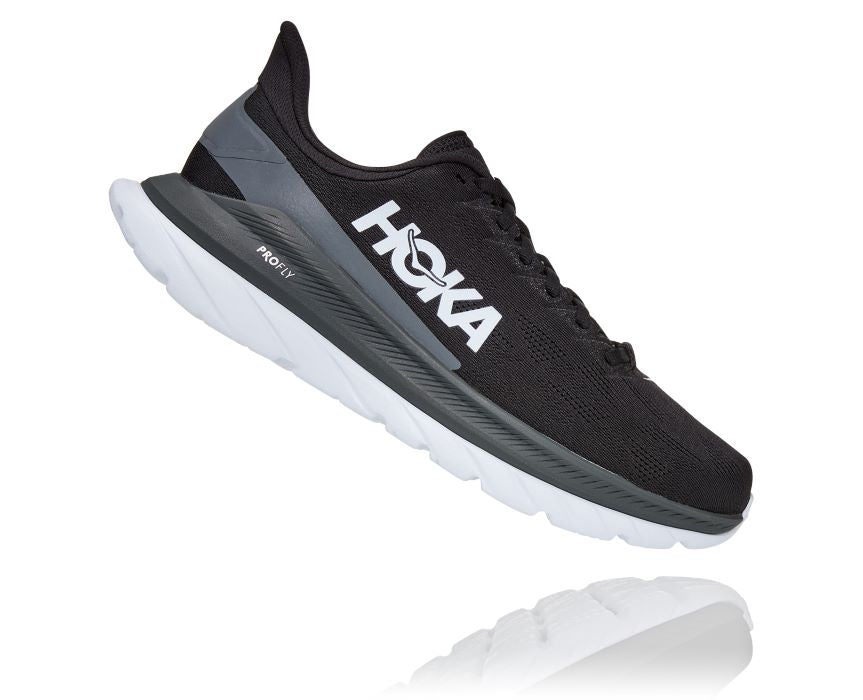 Hoka Black And Dark Shadow Mach 4 Mens Running Shoes 1113528-BDSD