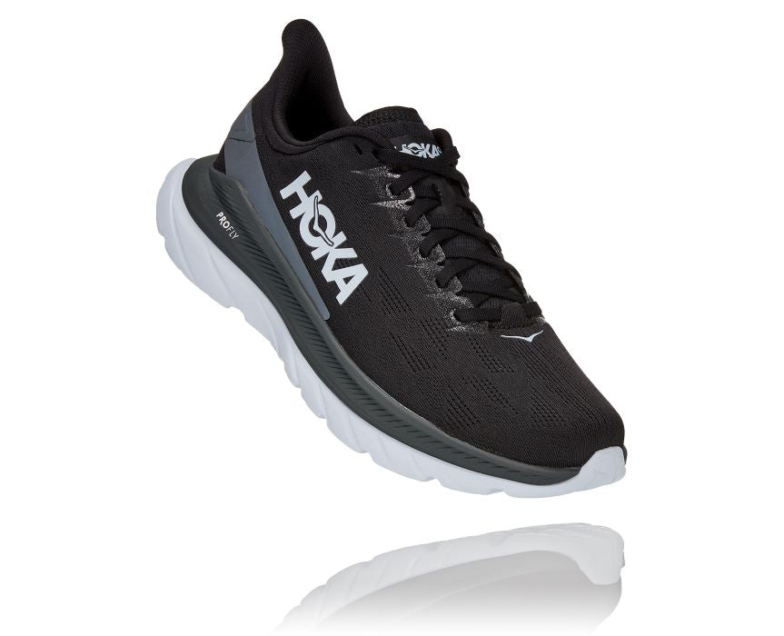 Hoka Black and Dark Shadow Mach 4 Mens Running Shoes 1113528-BDSD