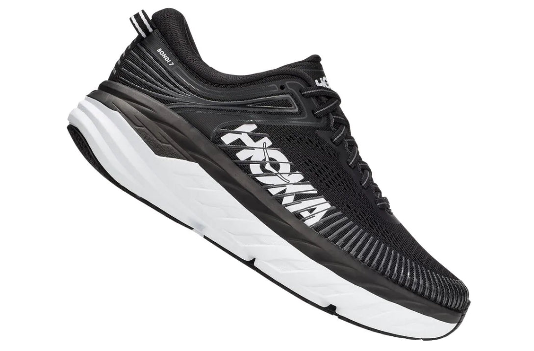 Hoka Black And White Bondi 7 Women's Shoes 1110519/31-BWHT