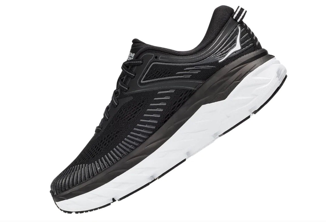 Hoka Black And White Bondi 7 Women's Shoes 1110519/31-BWHT