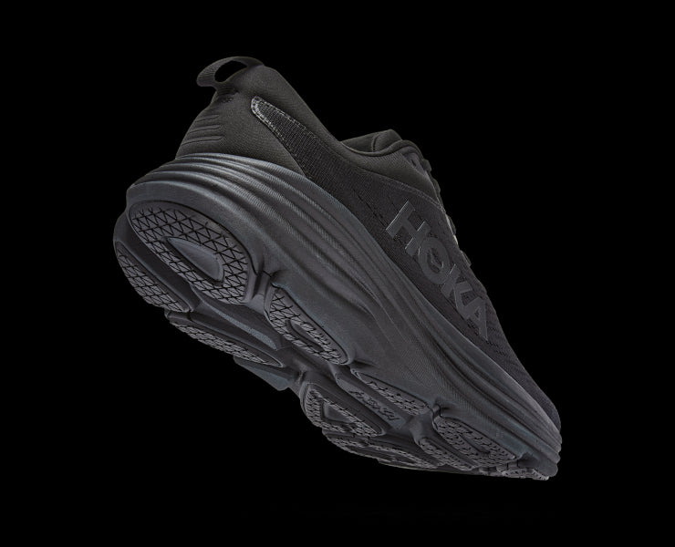 Hoka Black/Black Bondi 8 Extra Wide Men's Athletic Shoes 1127955-BBLC