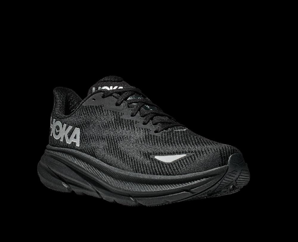 Hoka Black/Black Clifton 9 GTX Men's Running Shoes 1141470-BBLC