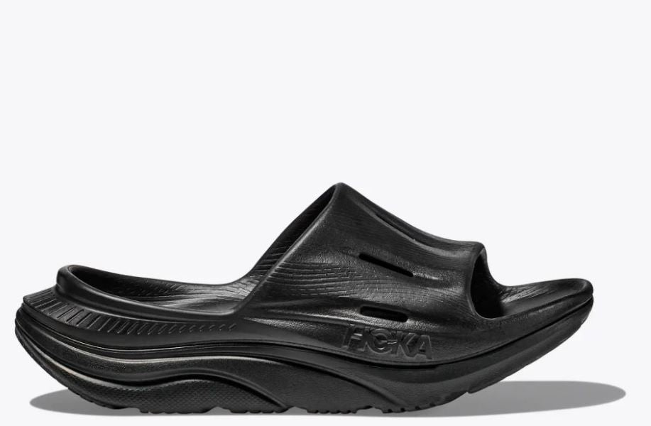 Hoka Black/Black Ora Recovery Slides- Women's Sizes 1135061-BBLC