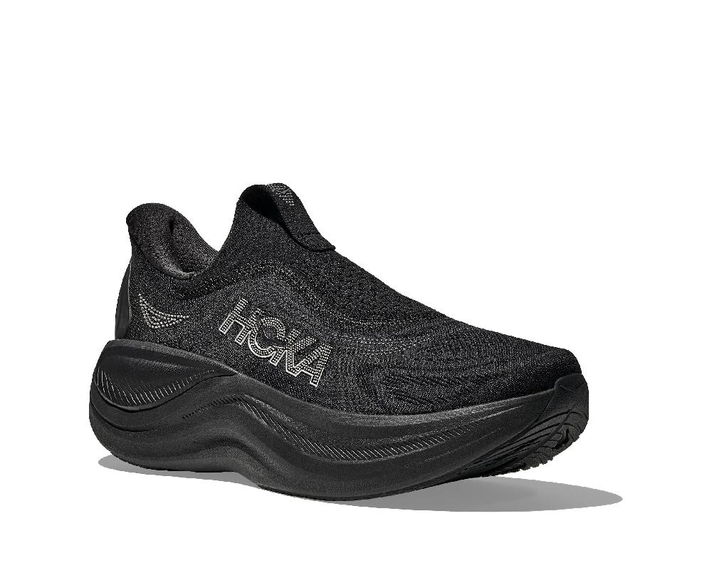 Hoka Black/Black Skyward Laceless Men's Comfort And Recovery Shoes 1168876-BBLC