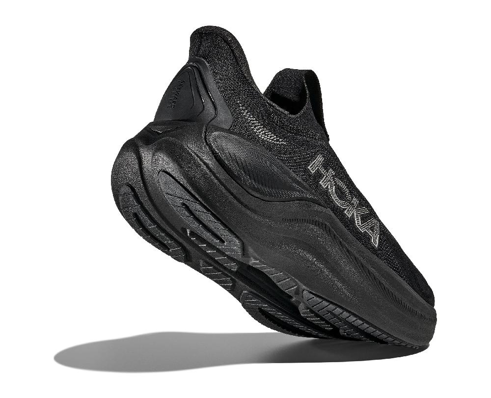 Hoka Black/Black Skyward Laceless Men's Comfort And Recovery Shoes 1168876-BBLC