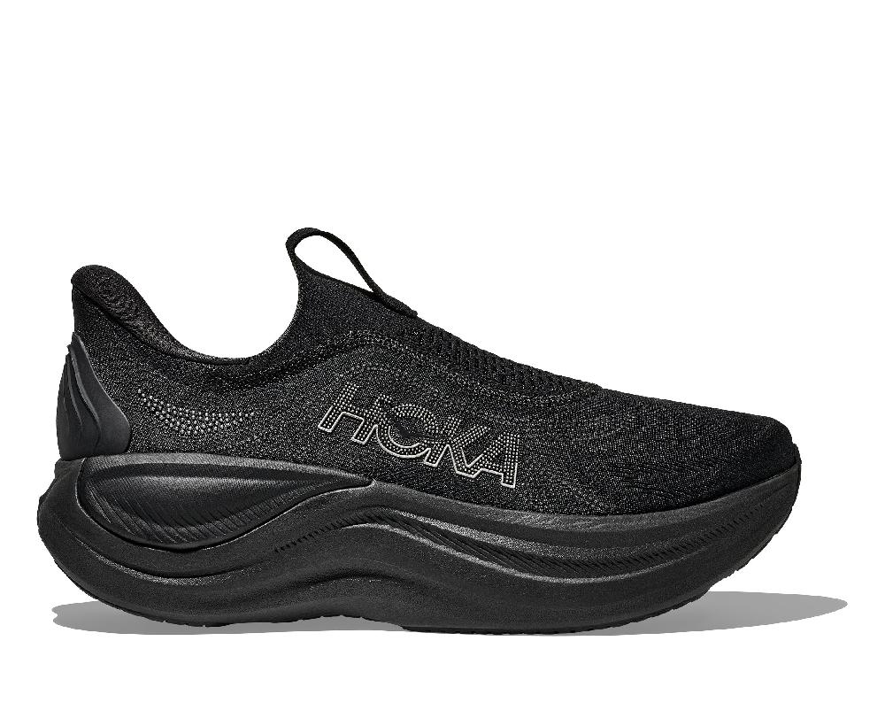 Hoka Black/Black Skyward Laceless Men's Comfort and Recovery Shoes 1168876-BBLC