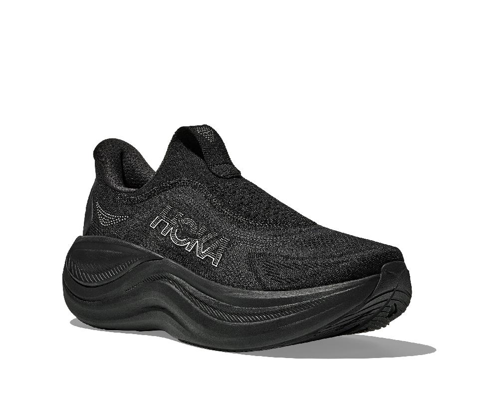 Hoka Black/Black Skyward Laceless Women's Comfort and Recovery Shoes 1168877-BBLC