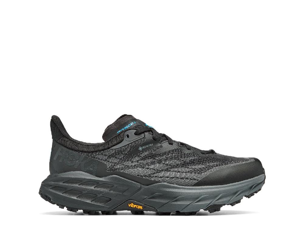 Hoka Black/Black Speedgoat 5 GTX Men's Trail Running Shoes 1127912-BBLC