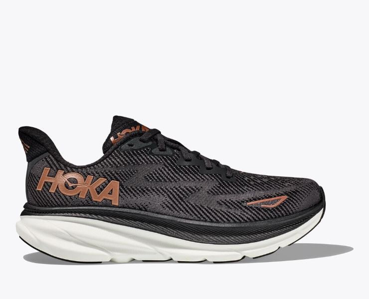 Hoka Black/Copper Clifton 9 Women's Running Shoes 1127896-BCPPR