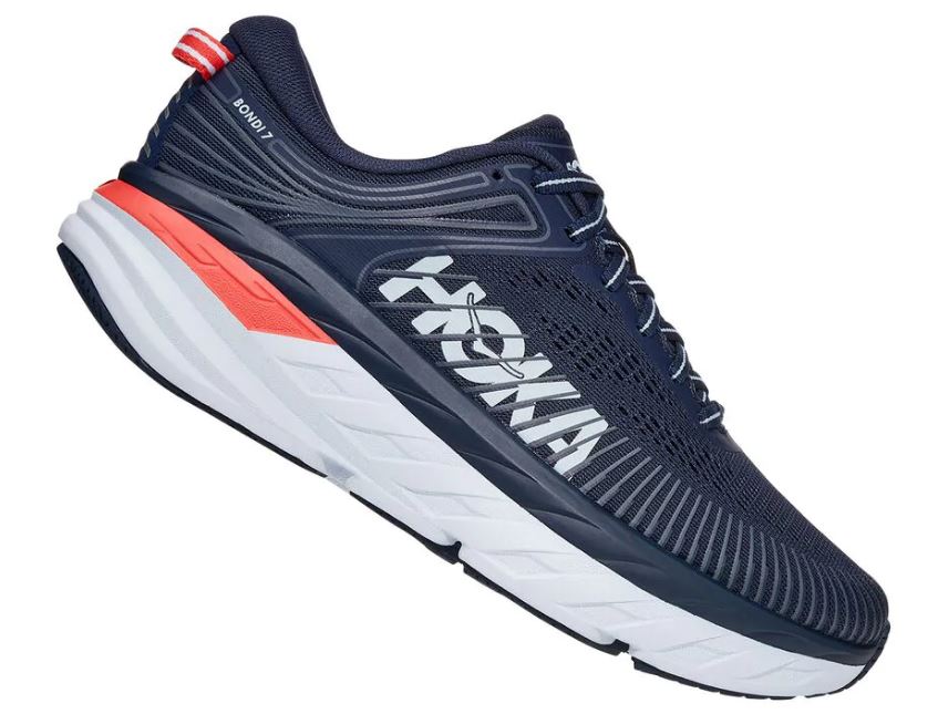 Hoka Black Iris/Ballad Blue Bondi 7 Womens Running Shoes 1110519