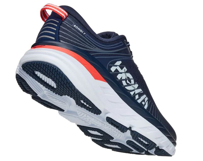 Hoka Black Iris/Ballad Blue Bondi 7 Womens Running Shoes 1110519
