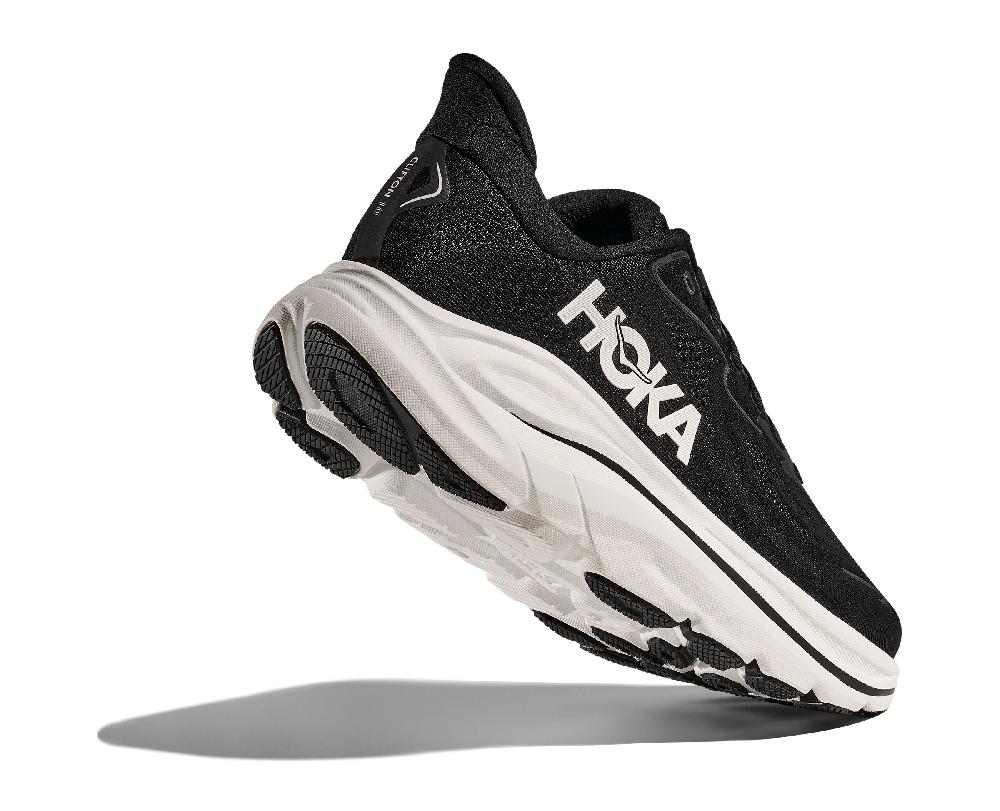 Hoka Black/White Clifton 10 X-Wide Men's Shoes 1162051-BWHT