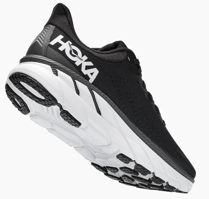 Hoka Black/White Clifton 7 Mens Road Running Shoes 1110508/34