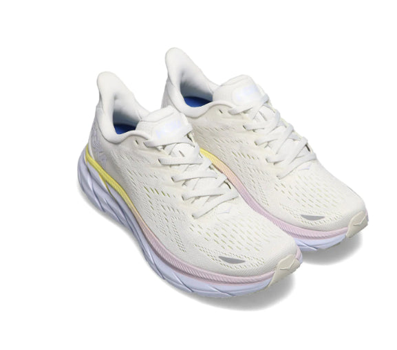 Hoka Blanc De Blanc/Bright White Clifton 8 Women's Athletic Shoes 1119394-BDBBW