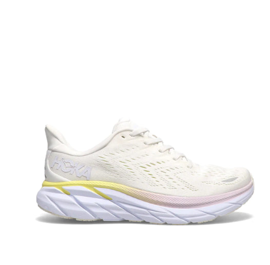 Hoka Blanc De Blanc/Bright White Clifton 8 Women's Athletic Shoes 1119394-BDBBW