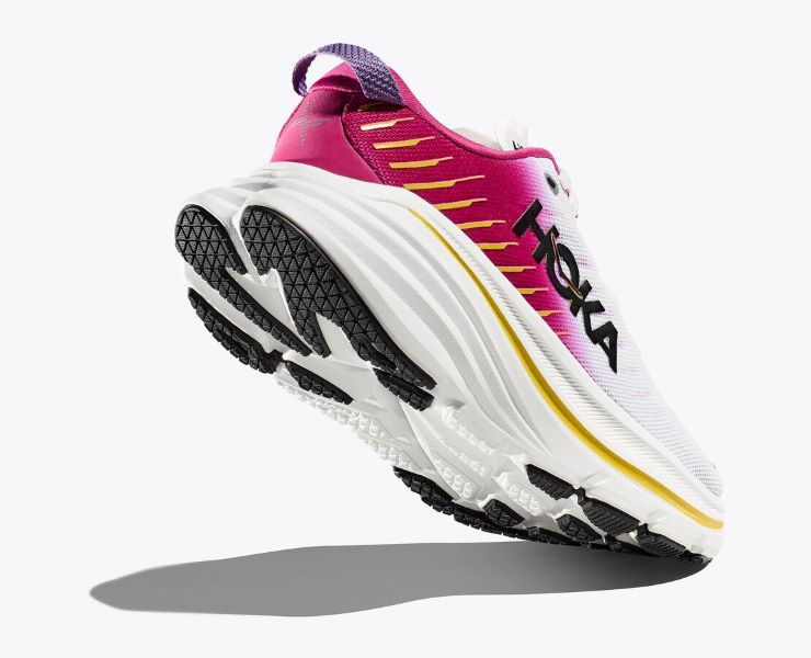 Hoka Blanc De Blanc/Pink Yarrow Bondi X Women's Race Shoes 1113513-BDBPY