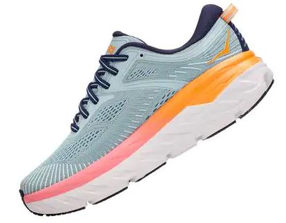 Hoka Blue Haze/Black Iris Bondi 7 Womens Road Running Shoes 1110519