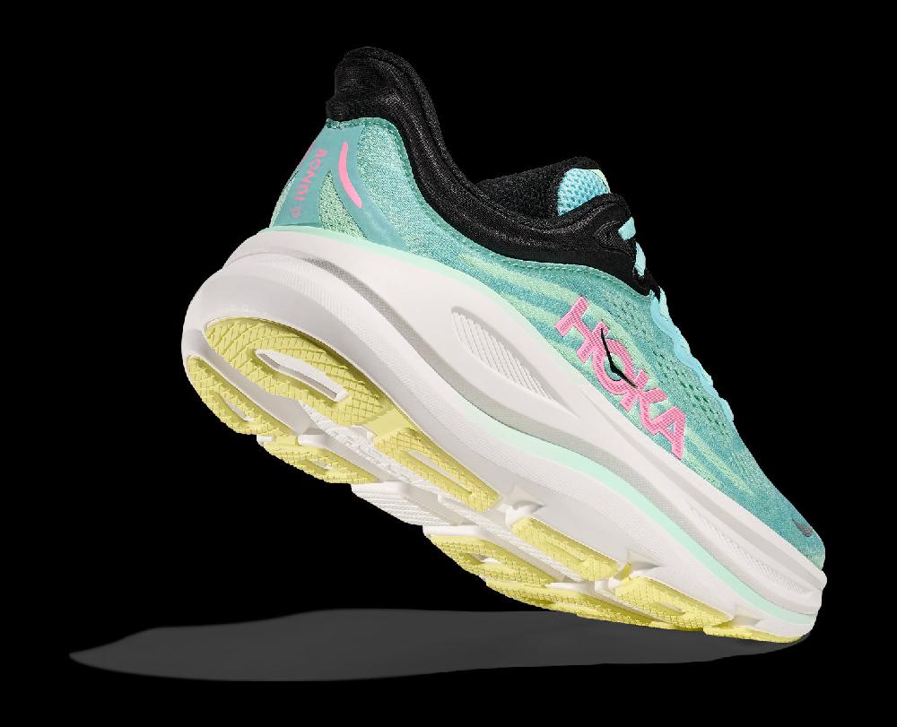 Hoka Blue Spark/Mint Flourite Bondi 9 Women's Running Shoes 1162012-BTF