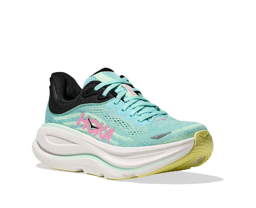 Hoka Blue Spark/Mint Flourite Bondi 9 Women's Running Shoes 1162012-BTF