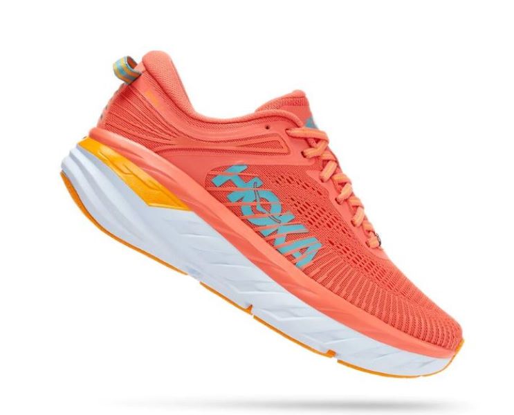 Hoka Camellia/Coastal Shade Bondi 7 Womens Running Shoes 1110519-CCSD