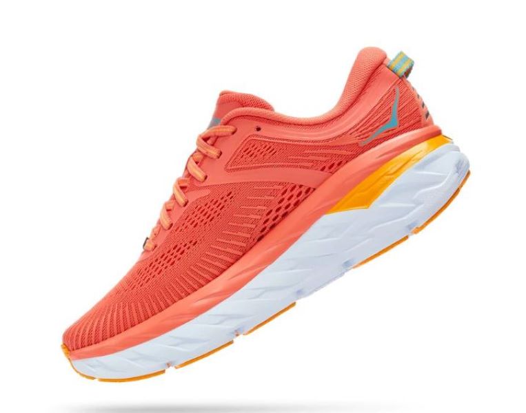 Hoka Camellia/Coastal Shade Bondi 7 Womens Running Shoes 1110519-CCSD