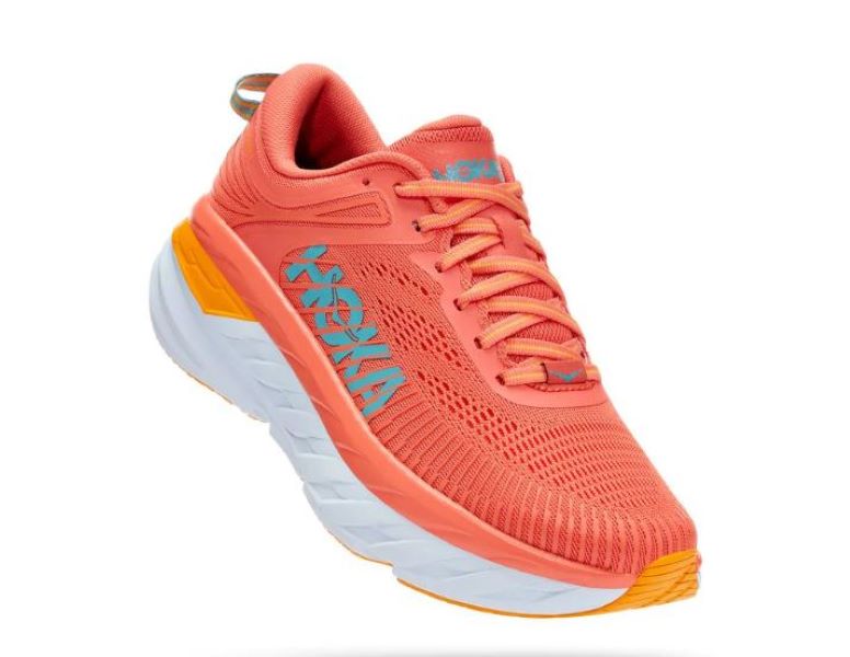 Hoka Camellia/Coastal Shade Bondi 7 Womens Running Shoes 1110519-CCSD