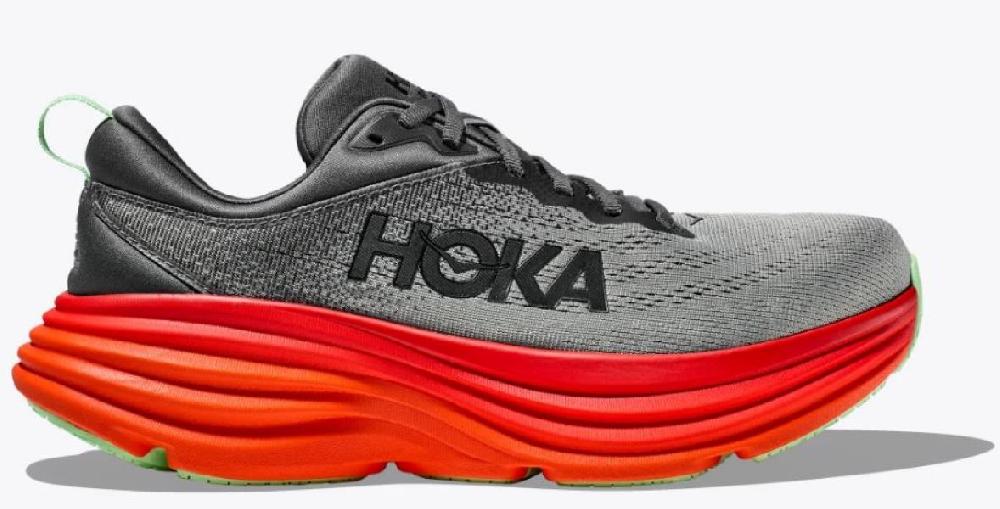 Hoka Castle Rock/Flame Bondi 8 Men's Running Shoes 1123202-CFLM