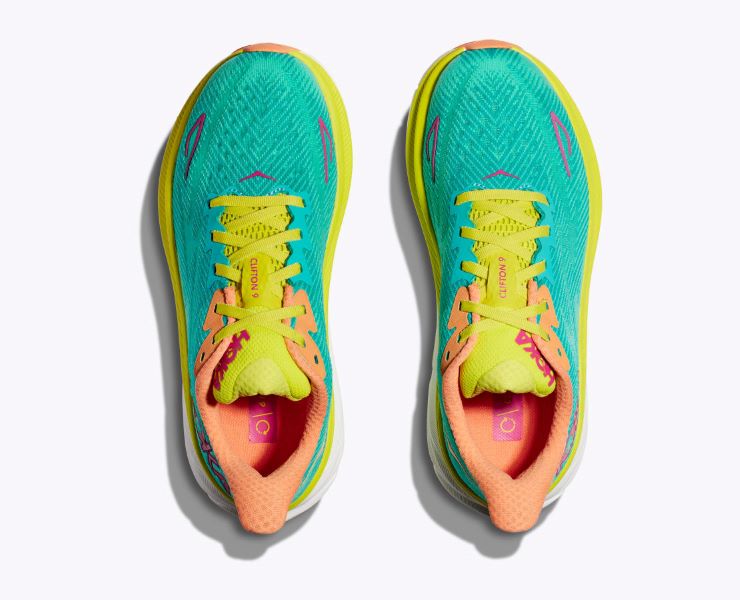 Hoka Ceramic/Evening Primrose Clifton 9 Women's Running Shoes 1127896-CEPR