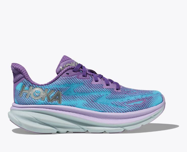 Hoka Chalk Violet/Pastel Lilac Clifton 9 Women's Running Shoes 1127896-CVPL
